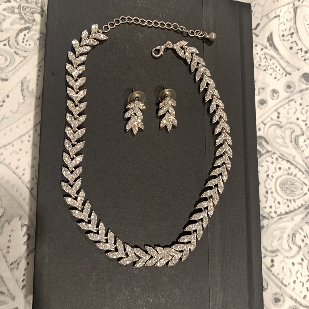 Wedding set necklace and earrings